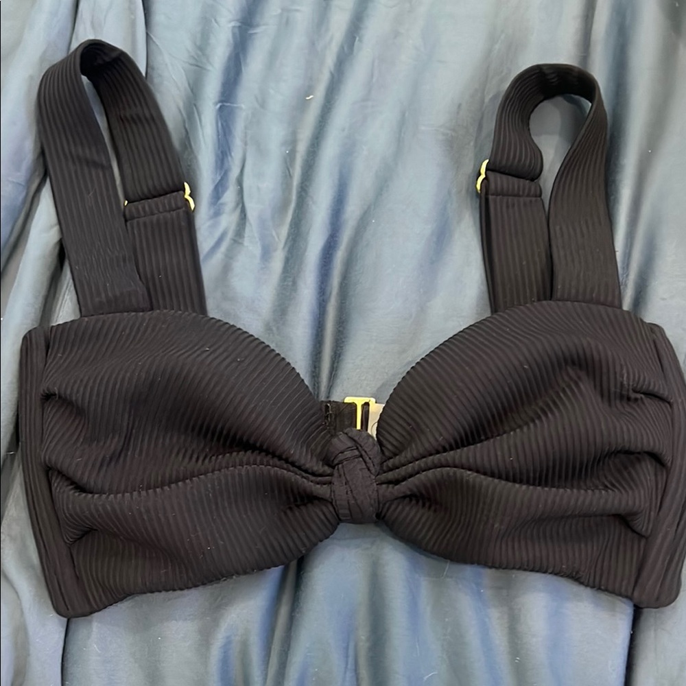Black Ribbed Women's Intimate Bra